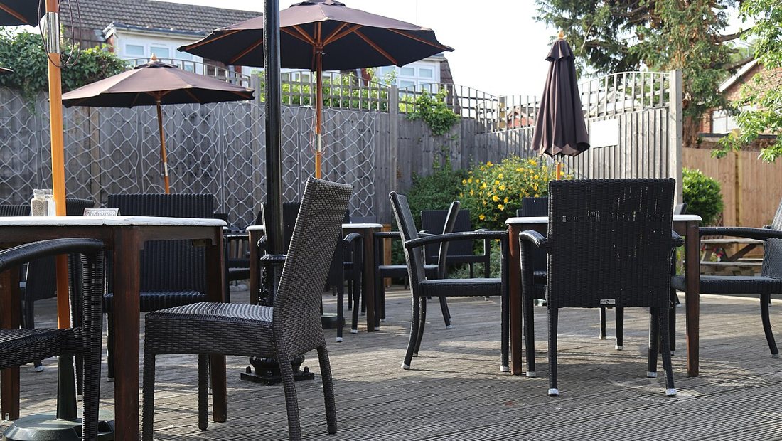 Clean timber garden decking after washing